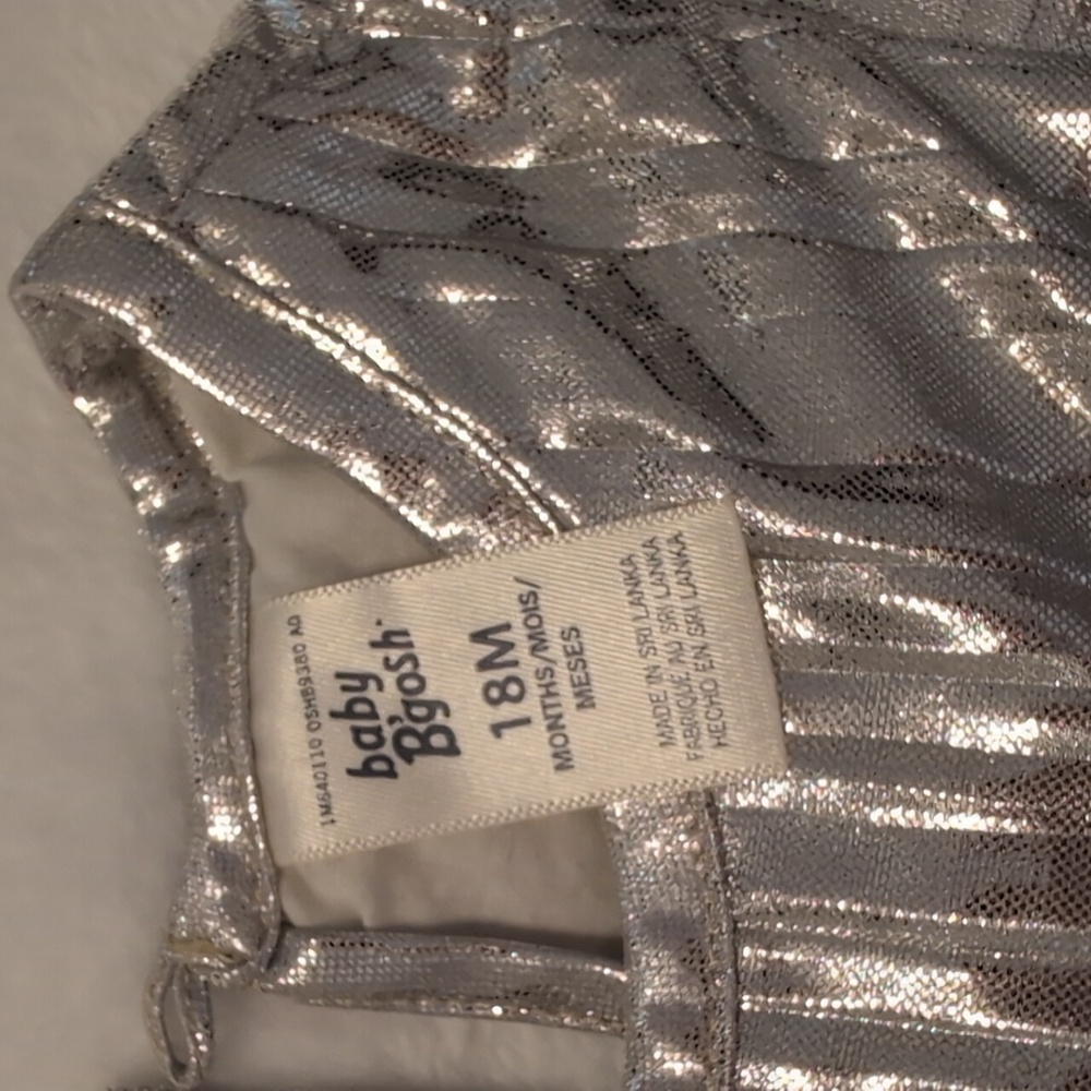 Baby B'gosh Silver Ruffle Dress - Picture 2 of 2